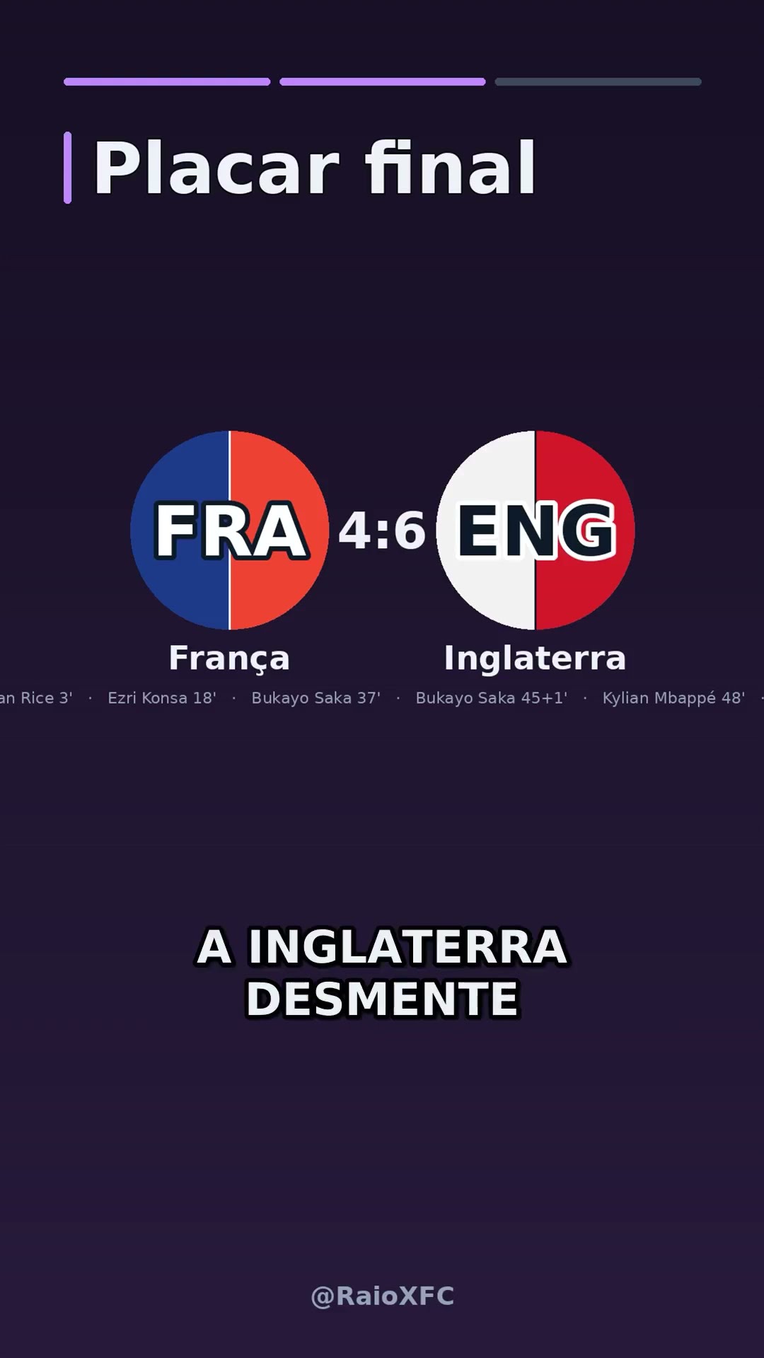 FRA 4:6 ENG — O palpite se confirmou? | Copa do Mundo 2026 #Shorts