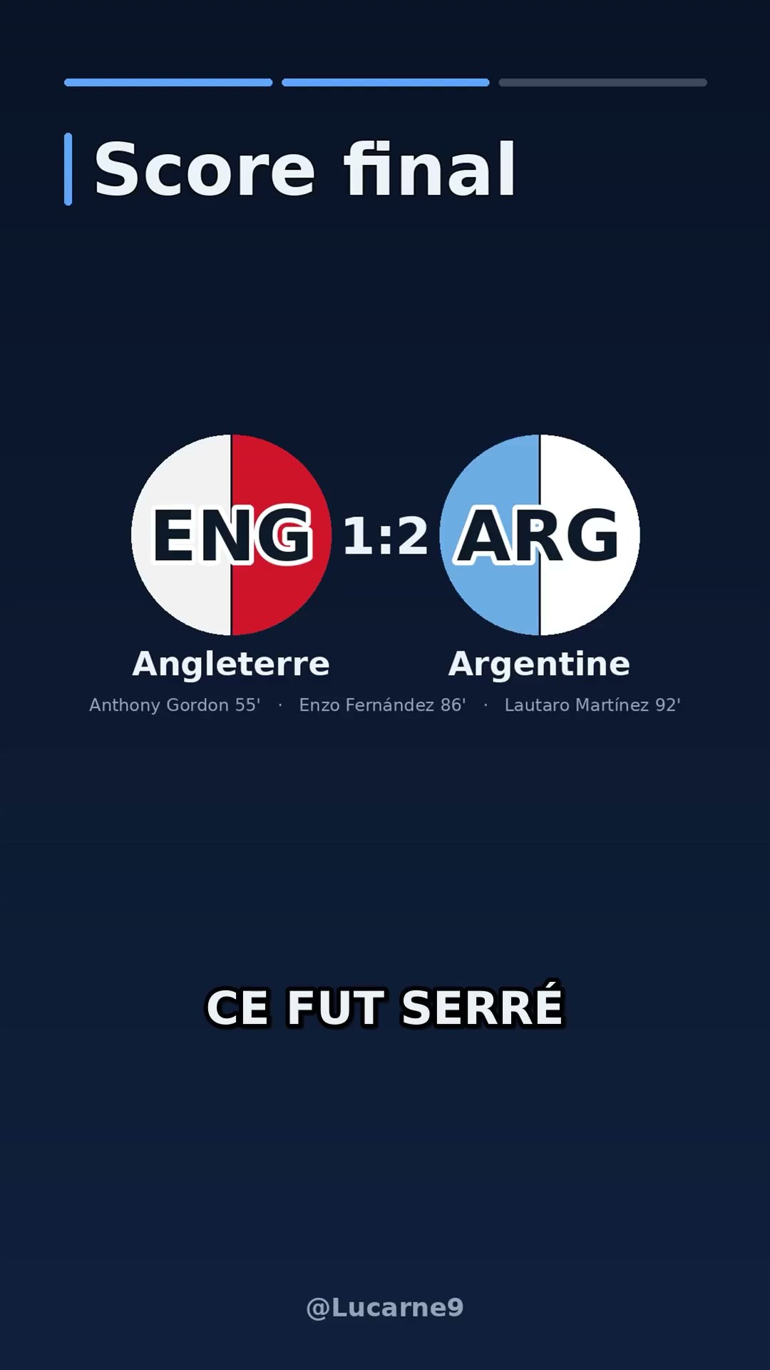 ENG 1:2 ARG — Le pronostic a-t-il tenu ? | Coupe du Monde 2026 #Shorts