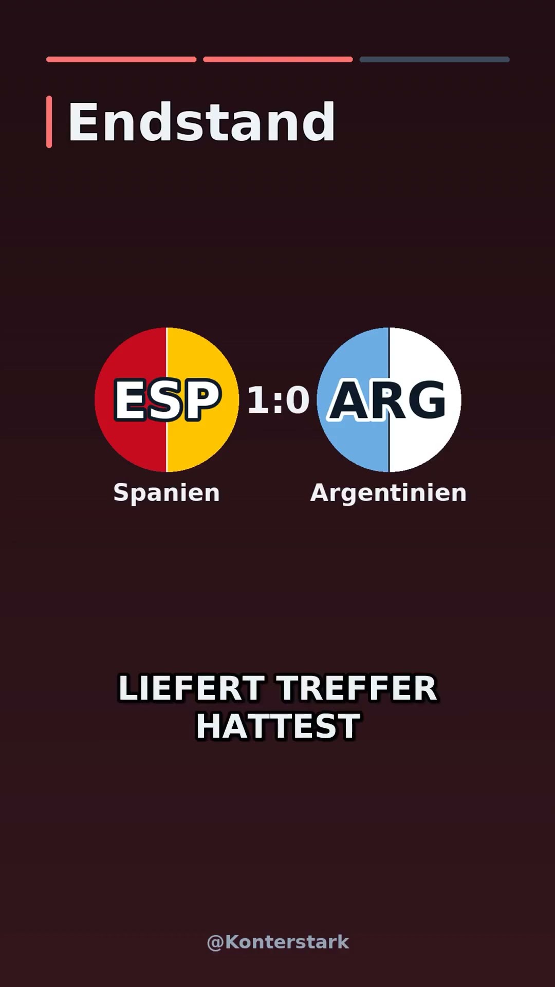 ESP 1:0 ARG — Lag das Modell richtig? | WM 2026 #Shorts